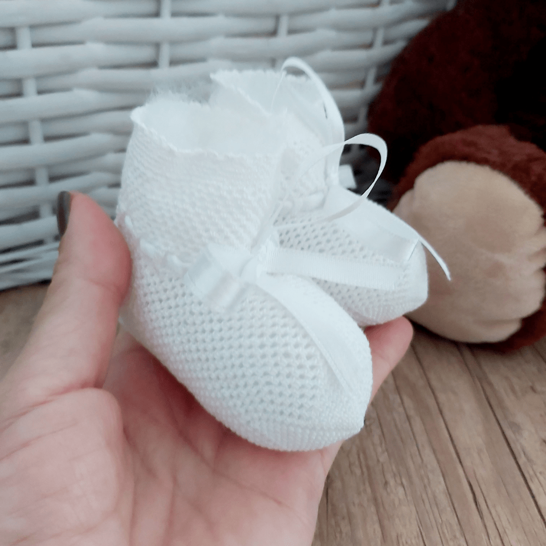 Sapatinho para bebe de best sale 3 meses